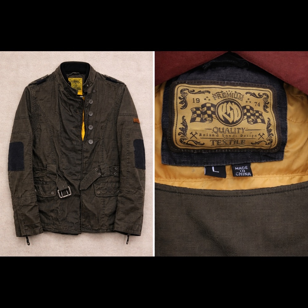 Roland Sands Design Olive women’s Moto Utility Jacket L